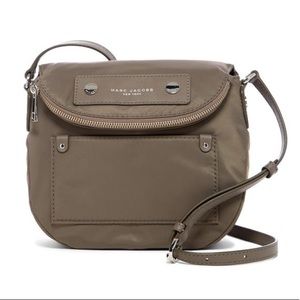 NWT Marc Jacobs Sasha Quartz Grey Nylon Crossbody